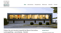 Desktop Screenshot of busch-geruestbau.de