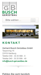 Mobile Screenshot of busch-geruestbau.de